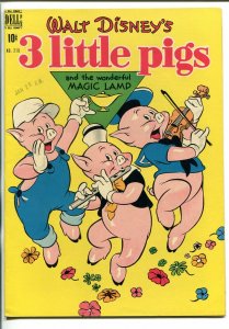 THREE LITTLE PIGS #218 1948-DELL-FOUR COLOR COMICS-DISNEY-MAGIC LAMP-fn/vf