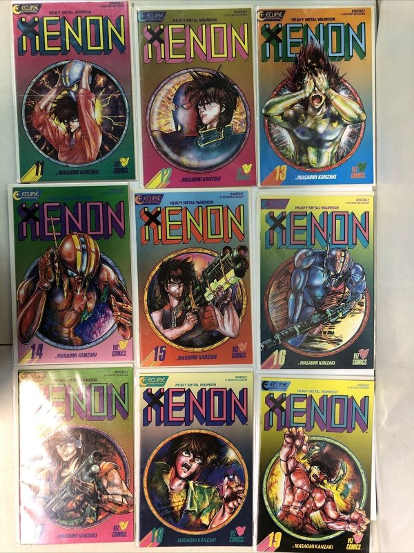 Heavy Metal Warrior Xenon (1987) Complete Set # 1-23 (VF/NM) Eclipse & VIZ