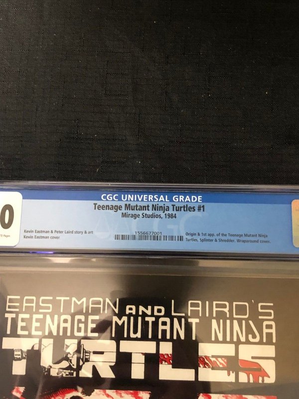 Mirage TEENAGE MUTANT NINJA TURTLES #1 CGC 8.0 1st Print