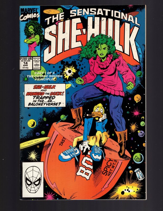 The Sensational She-Hulk #14 (1990) Howard The Duck Appearance    / EC#15