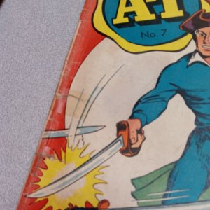 A-1 Comics #7 Corsair cover Golden Age Pirate tales Action adventure 1947 precod