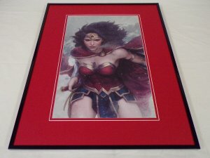 Wonder Woman Framed 16x20 Poster Display DC Comics Artgerm Lau