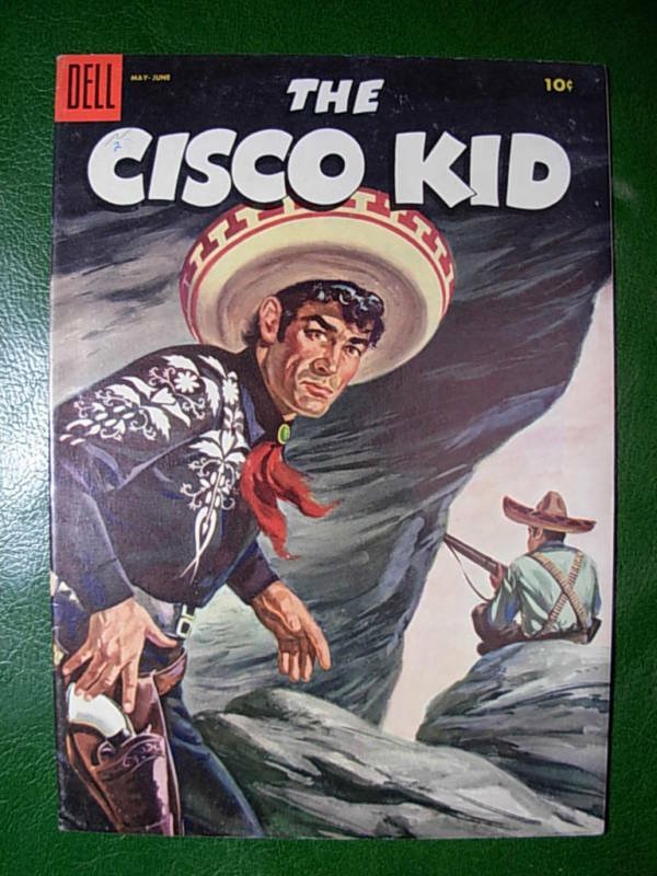 THE CISCO KID 27 VF- Dell Painted Cover 1955 Pancho