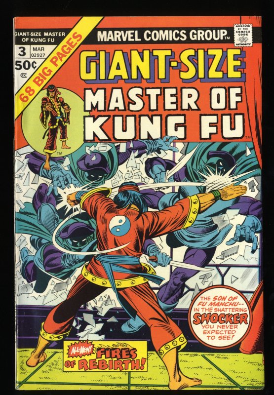 Giant-Size Master of Kung Fu #3 VF/NM 9.0 Tongie Farm Collection