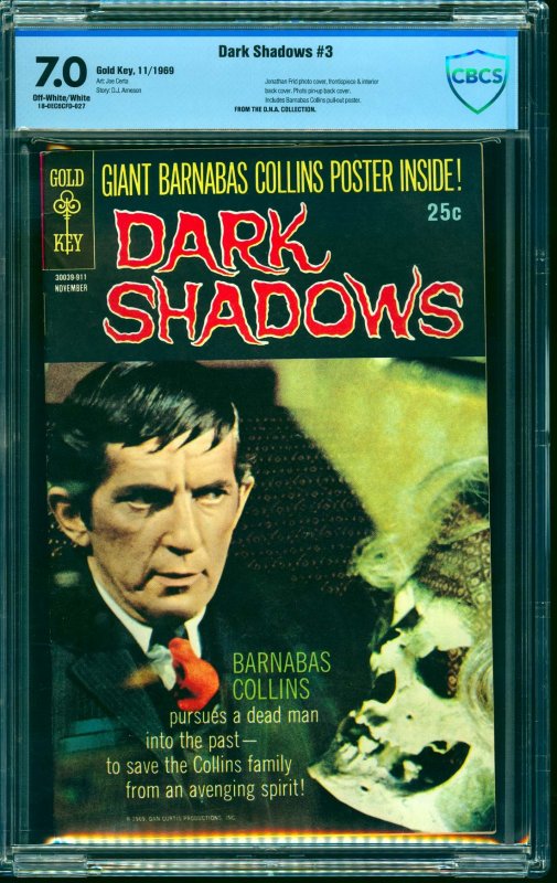 Dark Shadows #3 CBCS FN/VF 7.0 Off White to White