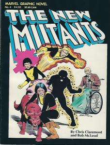 marvel graphic novel #4 new mutants 4th printing FN condition $25.00