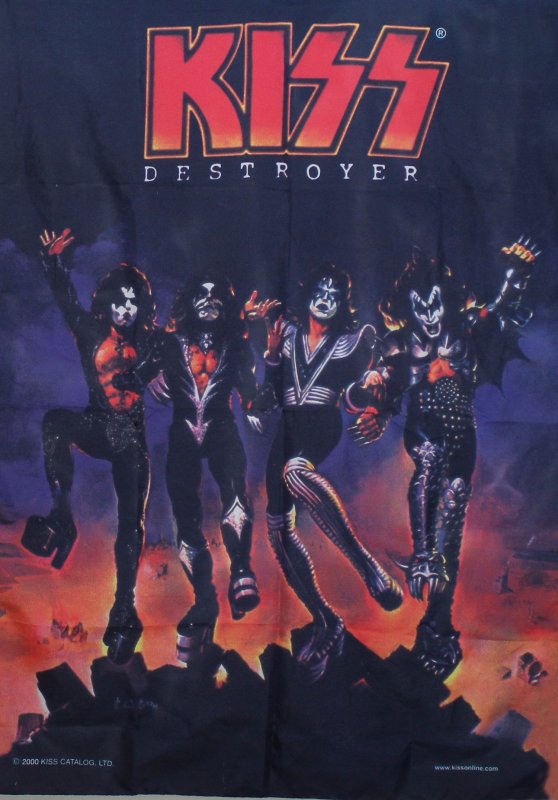 Kiss Destroyer 30 x 42   Wall Tapestry Art Fabric Print