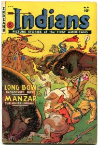 INDIANS  #4 1950-MANZAR-LONG BOW-Golden Age Fiction House Western VG+