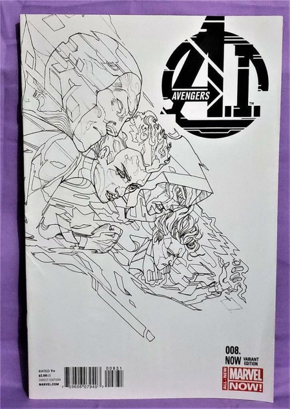 AVENGERS A.I. #8 Christian Ward Sketch Variant Cover VISION (Marvel, 2014)! 