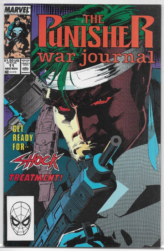 Punisher War Journal (vol. 1, 1988) #11 VF Potts/Jim Lee