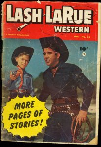 Lash Larue Western--#38--1953--COMIC BOOK--Fawcett--FR/G