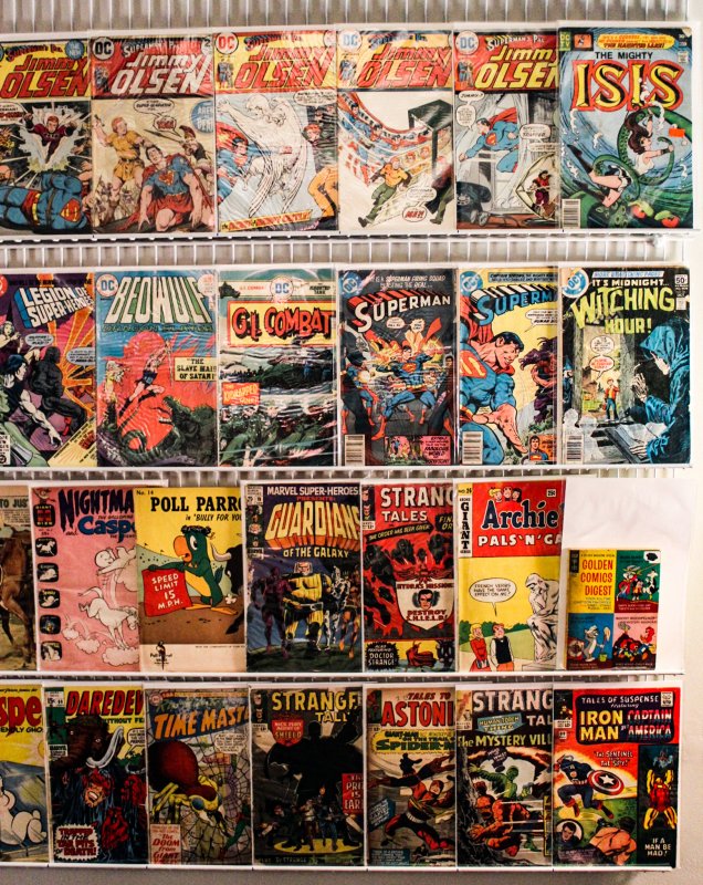 Big Lot of 50 Low Grade Reader Comics - Mostly Silver Age! *See Description