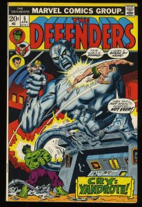 Defenders #5 VF+ 8.5 Origin of Valkyrie! 1973