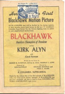 BLACKHAWK #56-1952-WAR WHEEL COVER AND STORY-AD FOR BLACKHAWK MOVIE