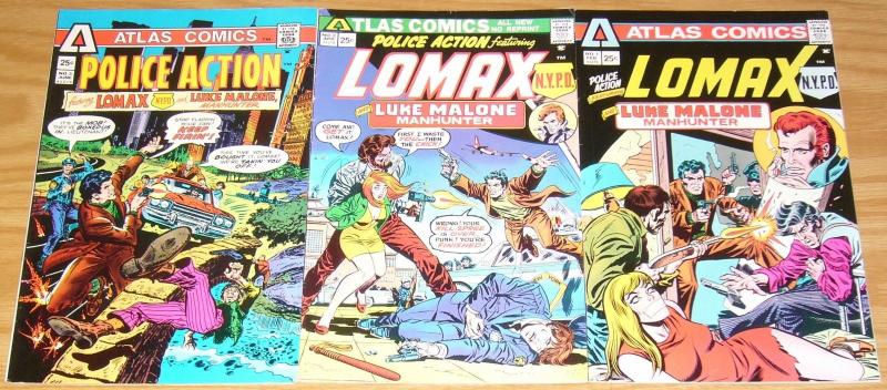 Police Action #1-3 FN complete series - lomax NYPD - mike ploog - atlas comics 2