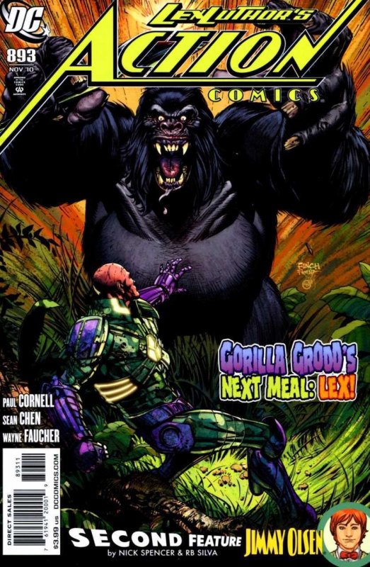 Action Comics (1938) #893 VF/NM David Finch Gorilla Grodd Lex Luthor Superman