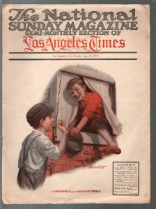 National Sunday Magazine 6/21/1914-pulp fiction-Coca-Cola ad-VG+