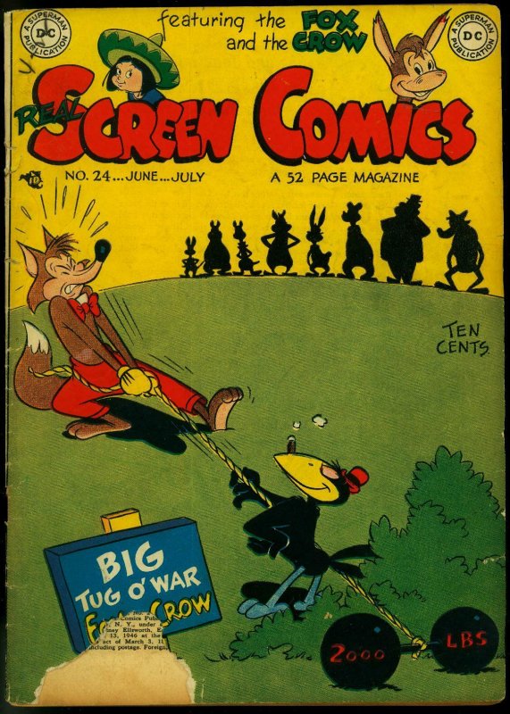 REAL SCREEN COMICS #24 1949-FOX AND CROW FLIPPITY G/VG