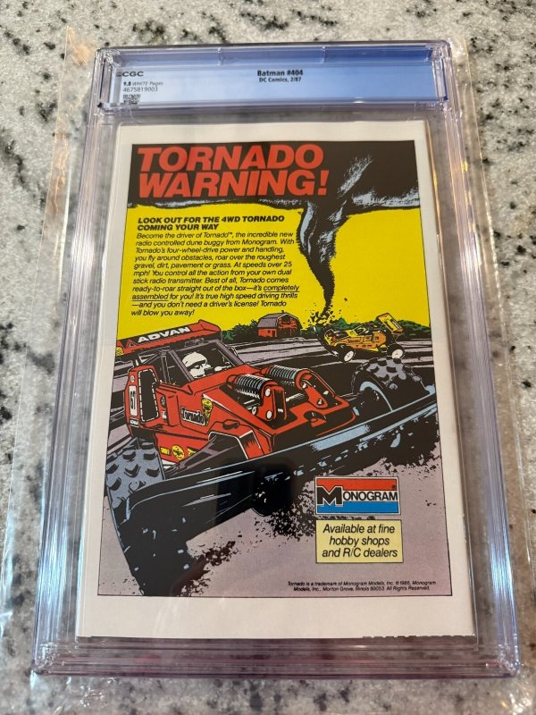 Batman # 404 CGC Graded 9.8 DC Comic Book Year One Part 1 Frank Miller JH23