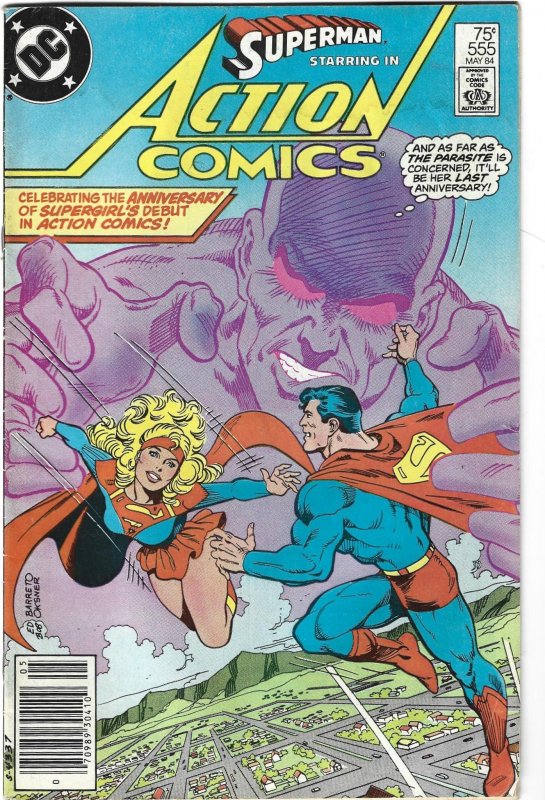 Action Comics #555 Newsstand Edition (1984)