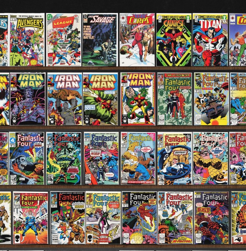Huge Lot 140+ Comics with Fantastic Four, Magnus Robot Fighter & More!