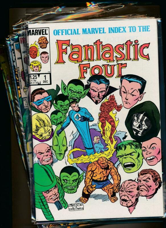 MARVEL set of 12- OFFICIAL INDEX TO FANTASTIC FOUR #1-#12  VF/NM (PF740) 