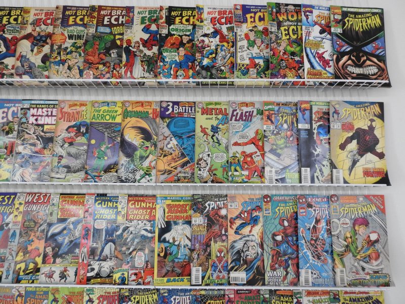 Huge Lot 140+ Comics W/ Amazing Spider-Man, Western Gunfighters, +More Avg VG/FN