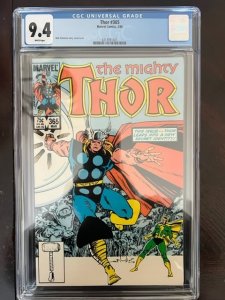 Thor #365 (1986) - CGC 9.4 ! 1st Throg Frog !!