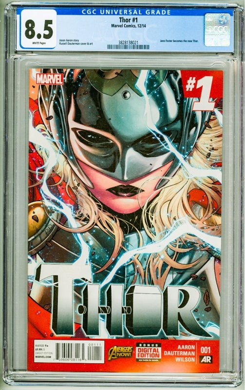 Thor #1 (2014) CGC 8.5! Jane Foster becomes the new Thor!