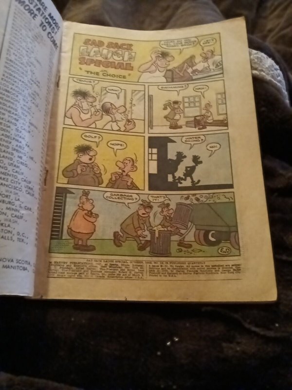 SAD SAD LAUGH SPECIAL #14 1962 HARVEY SILVER AGE GIANT 68 PAGES!
