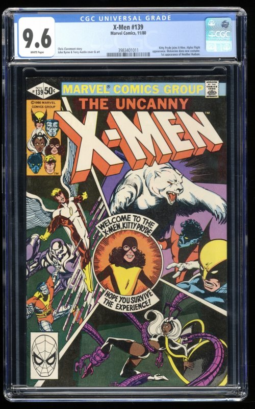X-Men #139 CGC NM+ 9.6 White Pages Wolverine Kitty Pryde Joins Alpha Flight!