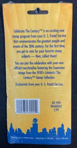 SUPERMAN MAGNETIC GREETING CARD STAMP COLLECTIBLES UNOPENED 1998