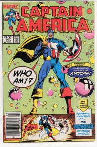 Captain America #307 Newsstand Edition (1985) Captain America [Key Issue]