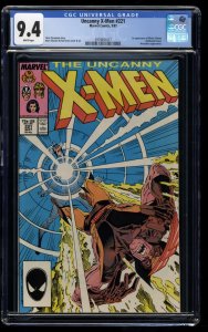 Uncanny X-Men #221 CGC NM 9.4 White Pages 1st Appearance Mister Sinister!