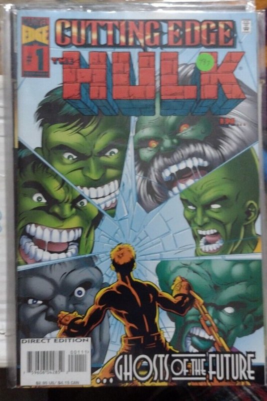 cutting edge- hulk  # 1 1995 marvel disney GHOSTS OF THE FUTURE maestro