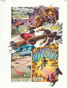 National Comics #1 p.17 Color Guide Art - Flash Jay Garrick by John Kalisz