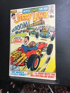 Adventures Jerry Lewis #124 (1971) Hot Wheels, Cold Sweat! VF- Wytheville CERT!