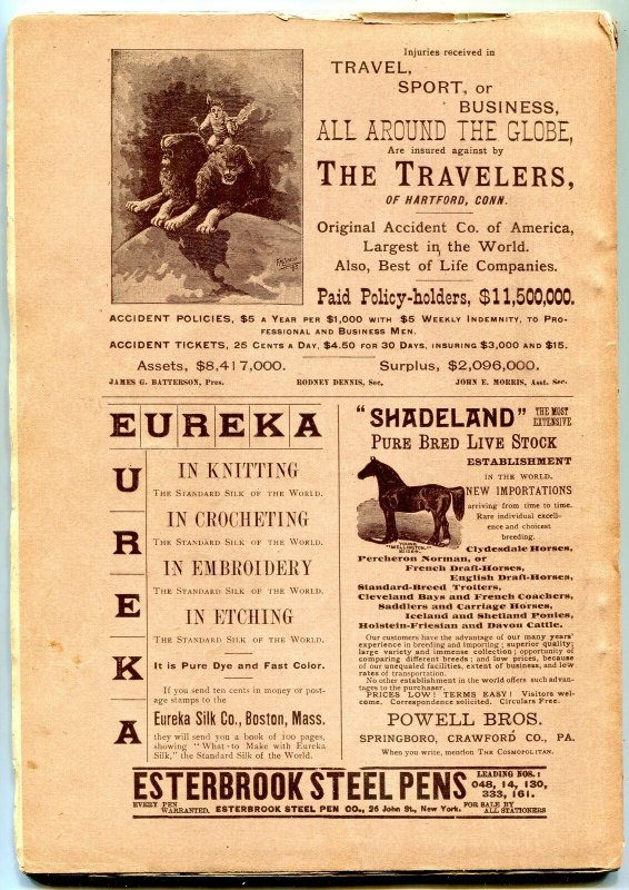 The Cosmopolitan Magazine #5 July 1886- Statue of Liberty- vg+