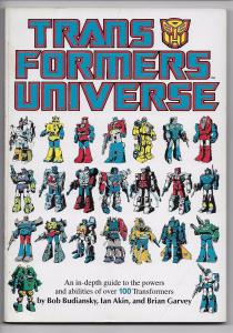 Transformers Universe Guide Handbook Vol 1 TPB (Marvel, 1987) FN-