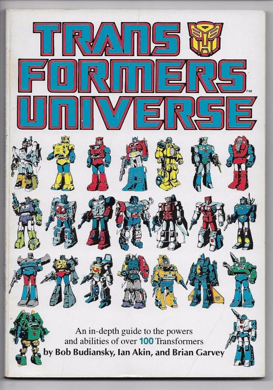 Transformers Universe Guide Handbook Vol 1 TPB (Marvel, 1987) FN-