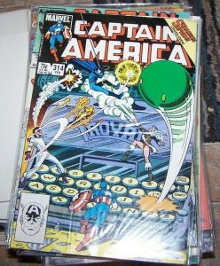 Captain America # 314 1986, Marvel  nighthawk squadron supreme