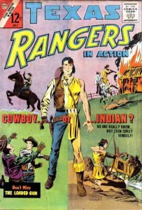 Texas Rangers in Action #40 FAIR ; Charlton | low grade comic Cowboy or Indian?