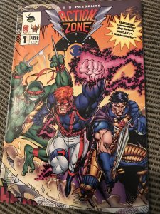 CBS PRESENTS ACTION ZONE #1 : 1994 promo Fn; TMNT, Skeleton Warriors