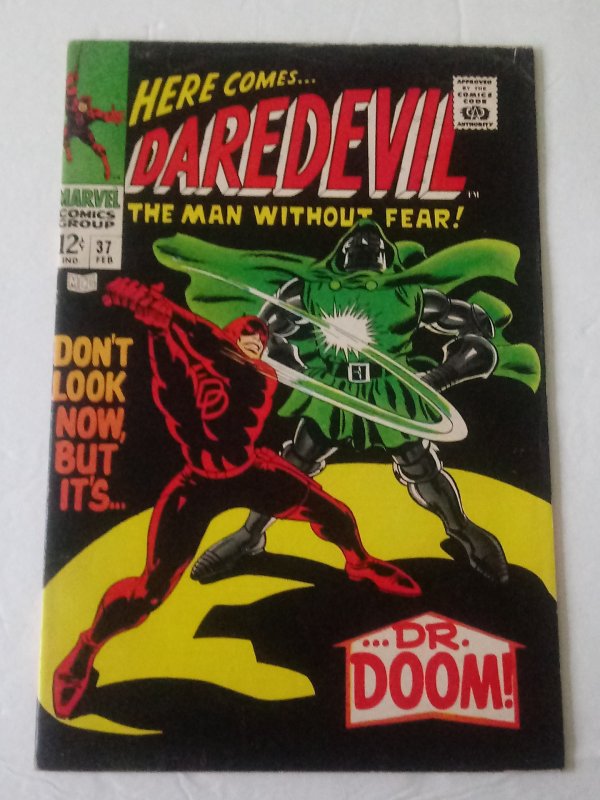 DAREDEVIL #37 (VG/F) 1968 DR DOOM! Stan Lee & Gene Colan Silver Age ID29H