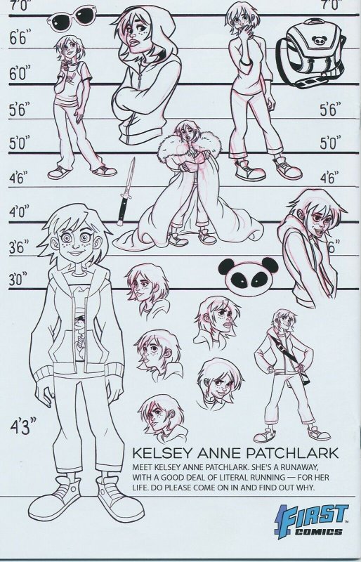 Lark's Killer #1 2017 Signed by Jeremy Clark Back Cover First Comics EB202