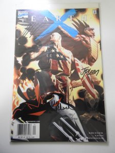 Earth X #1 (1999) Signed by Alex Ross and more! W/ COA!