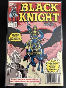 BLACK KNIGHT # 1  MARVEL COMICS 1990 NEWSSTAND KIT HARRINGTON