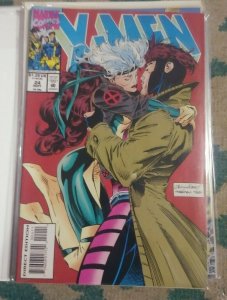 X men # 24 1993 marvel mutants rogue and gambit kiss JUBILEE 