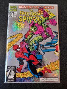 ​THE SPECTACULAR SPIDER-MAN 200 (VF+/NM-) GIANT SIZED ISSUE, FOIL COVER