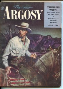 Argosy 7/1945-Popular--Western cover by Gail Phillips-Trumpets West! by Luk...